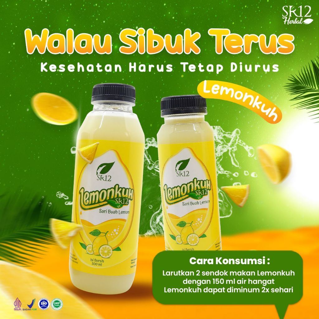 

LEMONKUH SR12 / 99,9% SARI LEMON ALAMI / LEMONKU MINUMAN SARI LEMON UNTUK DIET / MINUMAN NUTRISI