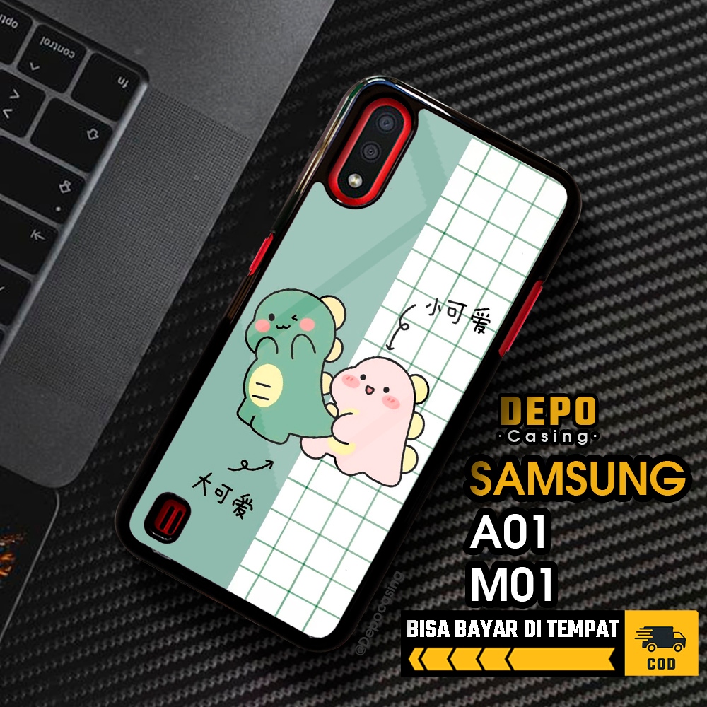 Case Samsung A01 M01 Casing Samsung A01 M01Casing Depo Casing [DINO] Case Glossy Case Aesthetic Cust