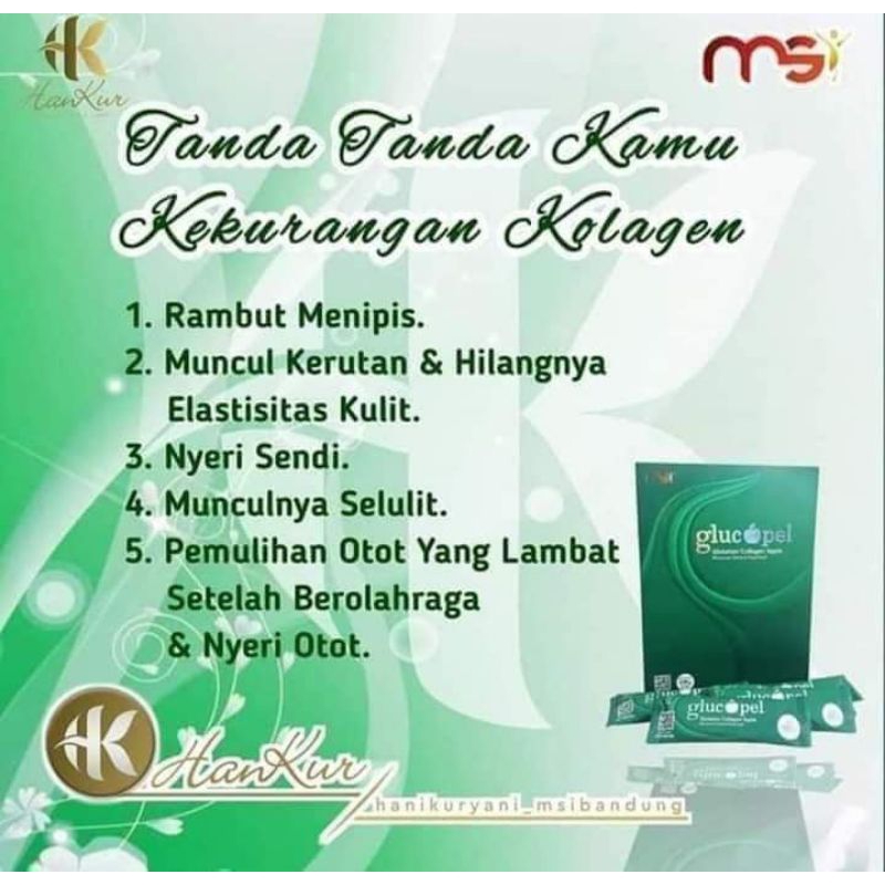 glucopel MSI +diamond body lotion MSI paket pencerah dari dalam dan luar