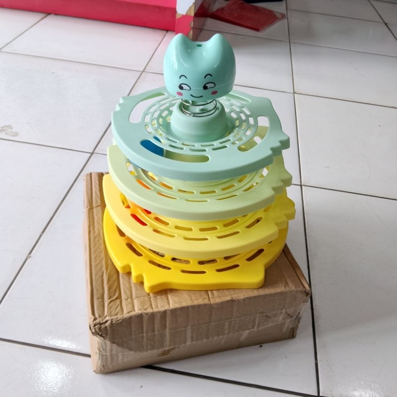 Mainan Bola Putar Cat & Dog (TY -74) - Mainan bola kucing & anjing