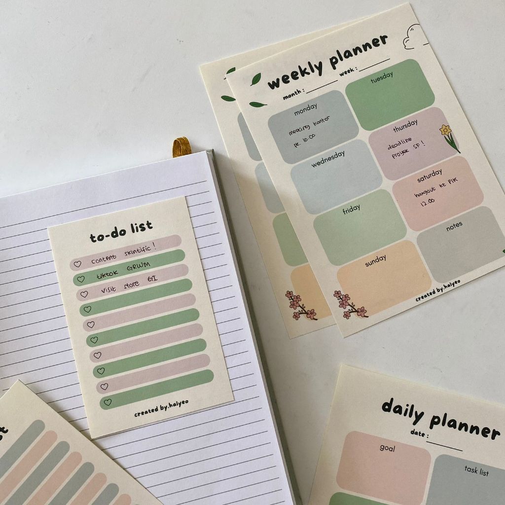 

READY Sticker Daily/Weekly/Monthly Planner & To Do List