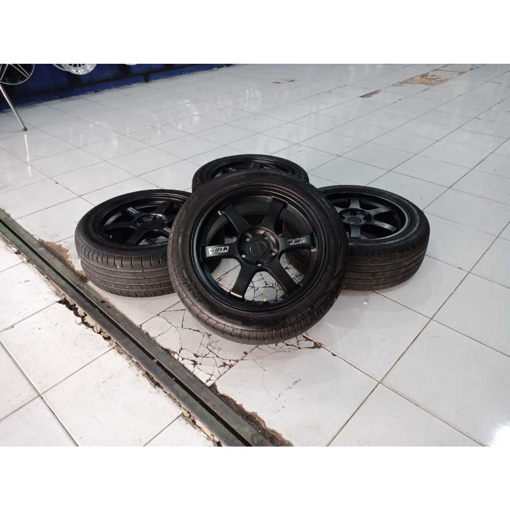 VELG TE37 RING 16 DAN BAN SEKEN/BEKAS PCD 5X114,3 MOBIL BRV,INNOVA,RUSH