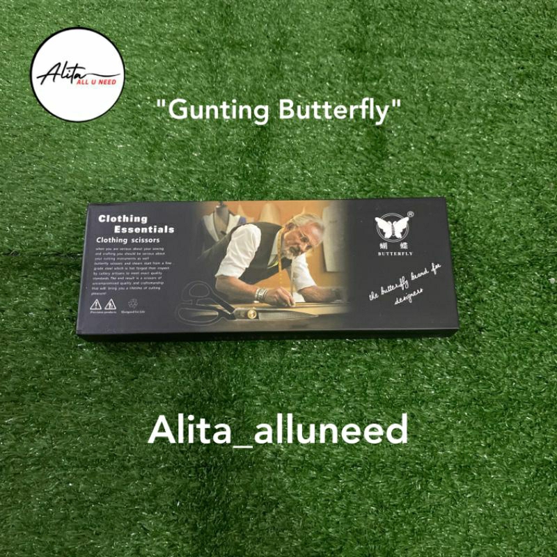 

Gunting Kain Butterfly 9 inch/ Gunting Tailor Butterfly 9 inch/ Gunting Bahan Kain Butterfly 9 inch/ Gunting Butterfly Craftsman 9 inch