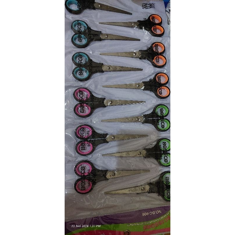 

(12pcs) Gunting 4.5inch - gunting 6.5inch / Gunting kertas RB9