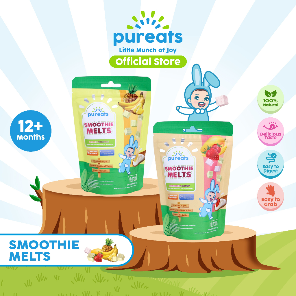 

Pureats Smoothie Melts - Snack Yogurt Buah Camilan Bayi / snack bayi