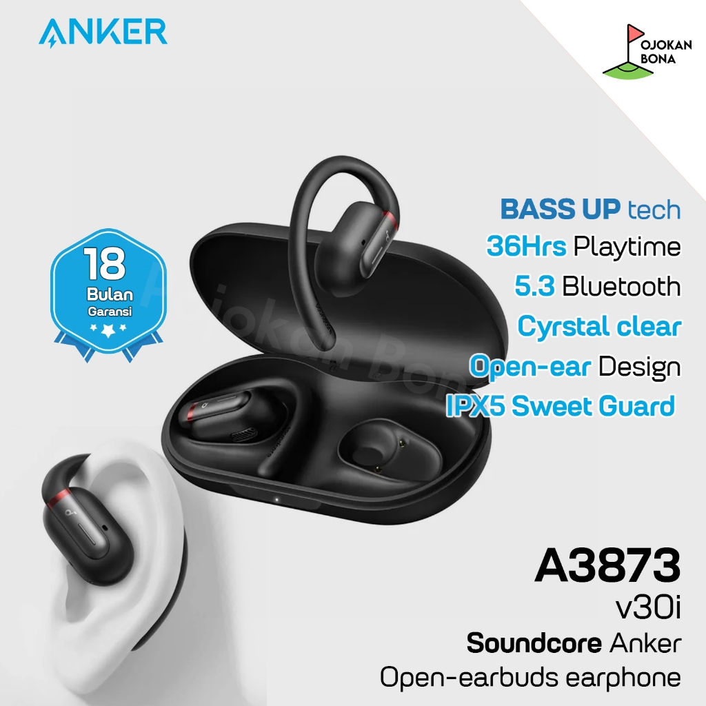 Anker Soundcore TWS V30i Open Earbuds Earphone Sports A3873