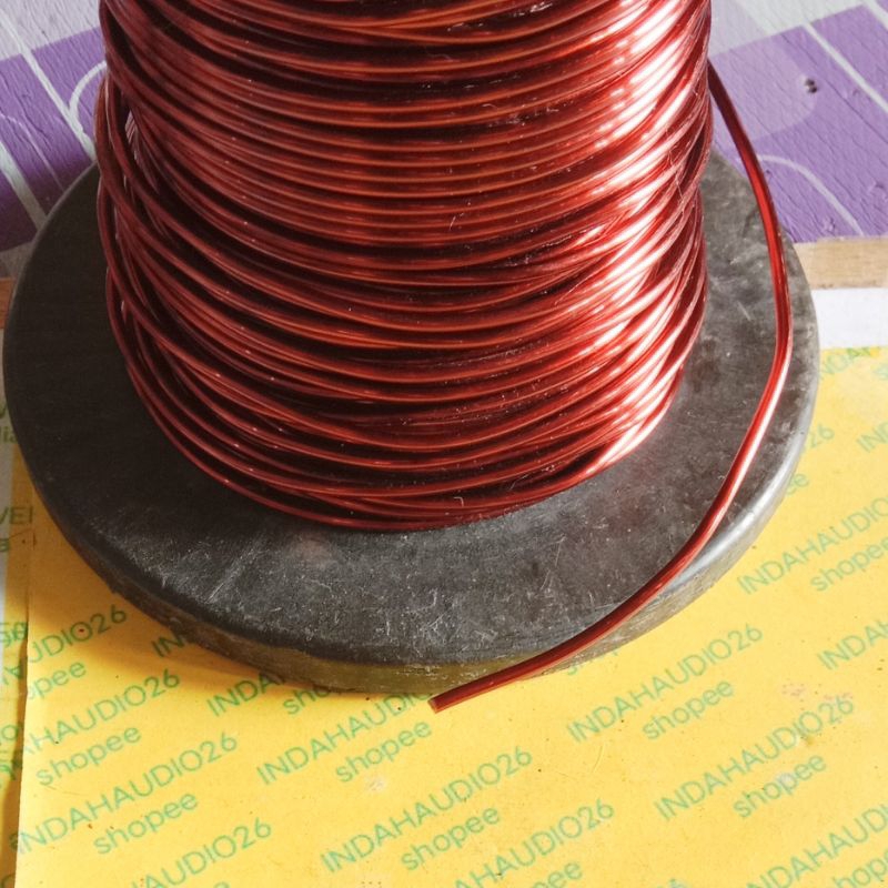 1 meter 3,5mm kawat tembaga email trafo diameter 3.5mm meteran . ukuran 3.5 mm 1 m . size 3.50mm 1 m