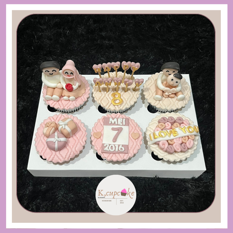 

Cupcake anniverasy Custom 6cup - cupcake annive cupcake birthday by niacupcakes_