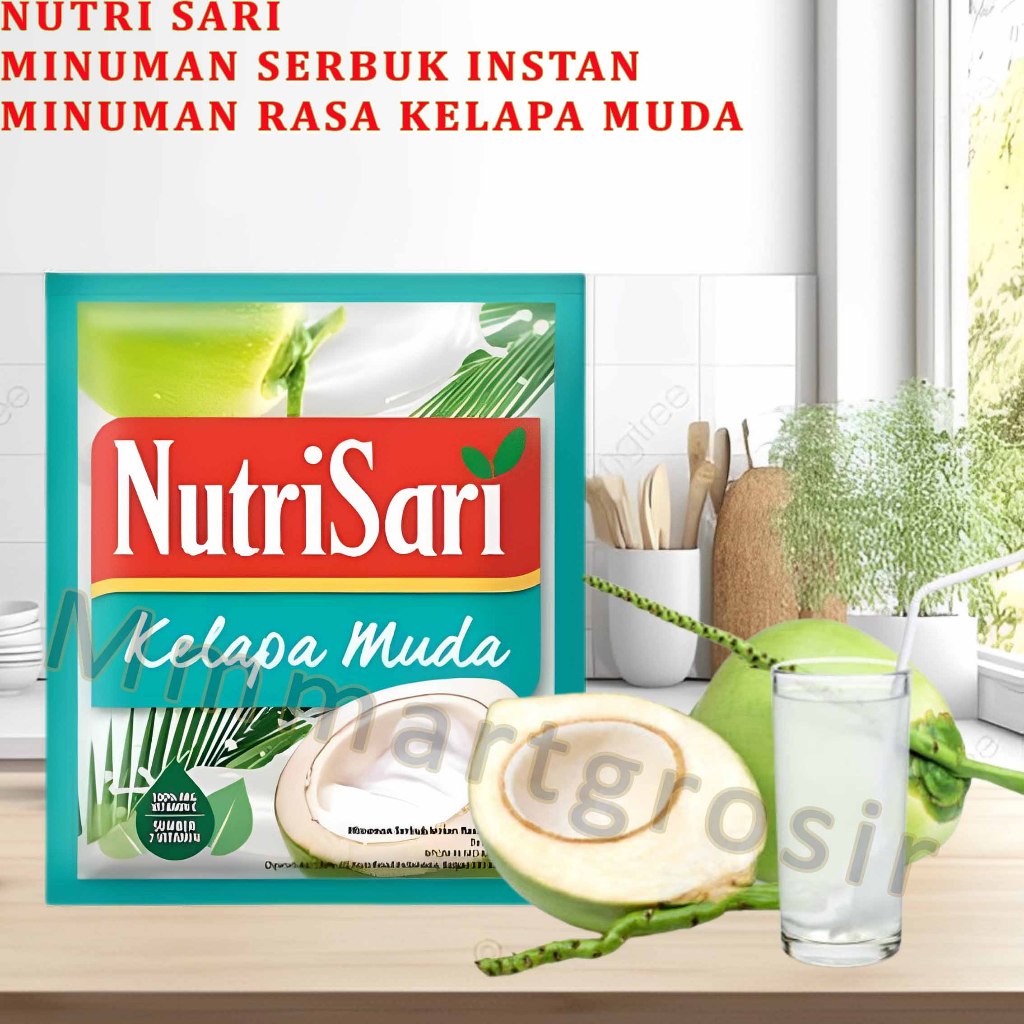 

Nutrisari / Minuman Serbuk Instan / Minuman Rasa Kelapa Muda / 11grx10pcs