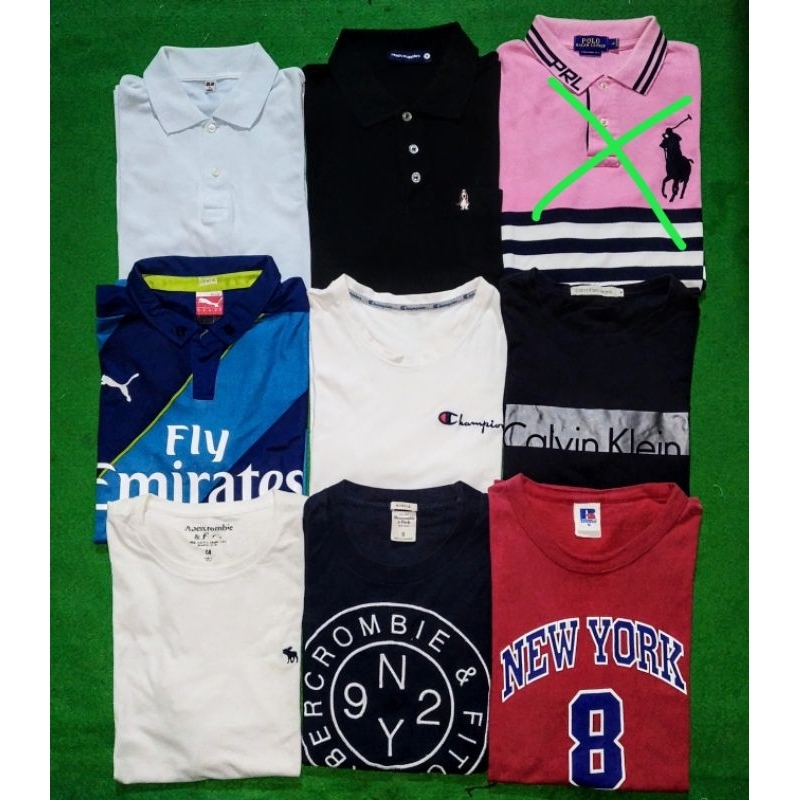 borongan kaos kerah kaos oblong