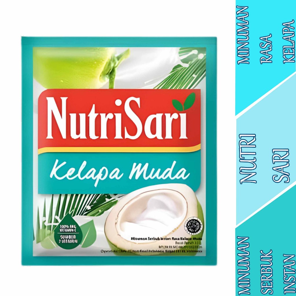 

Minuman Rasa Kelapa Muda - Nutrisari - Minuman Serbuk Instan - 11grx10pcs