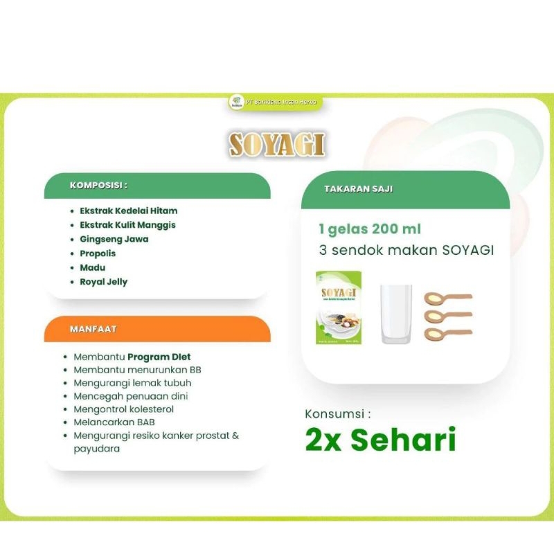 

SOYAGI Kedelai plus Herbal Susu Diet Pengganti Makan Pelangsing ampuh mengecilkan perut buncit