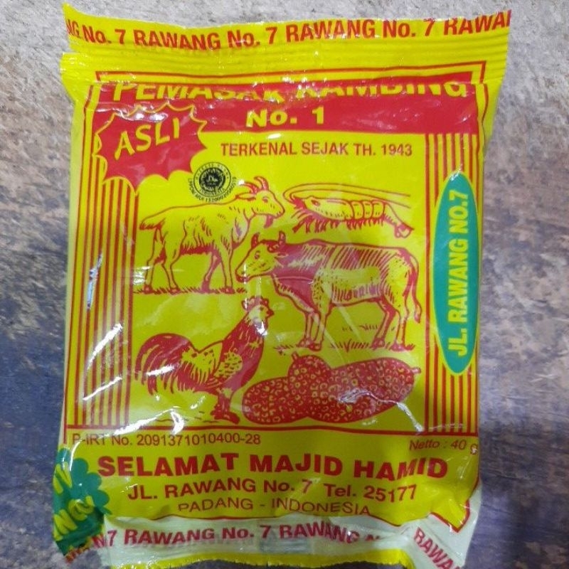 

Bumbu Selamat Pemasak Kambing No.1 (Sachet)