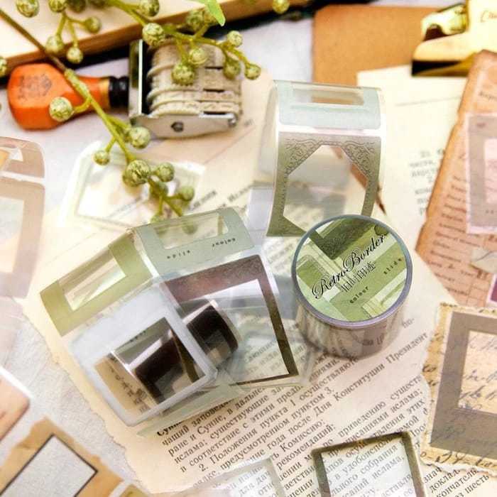 

2m/roll Pet Tape Bordir Xiaoji Series Frosted Journal