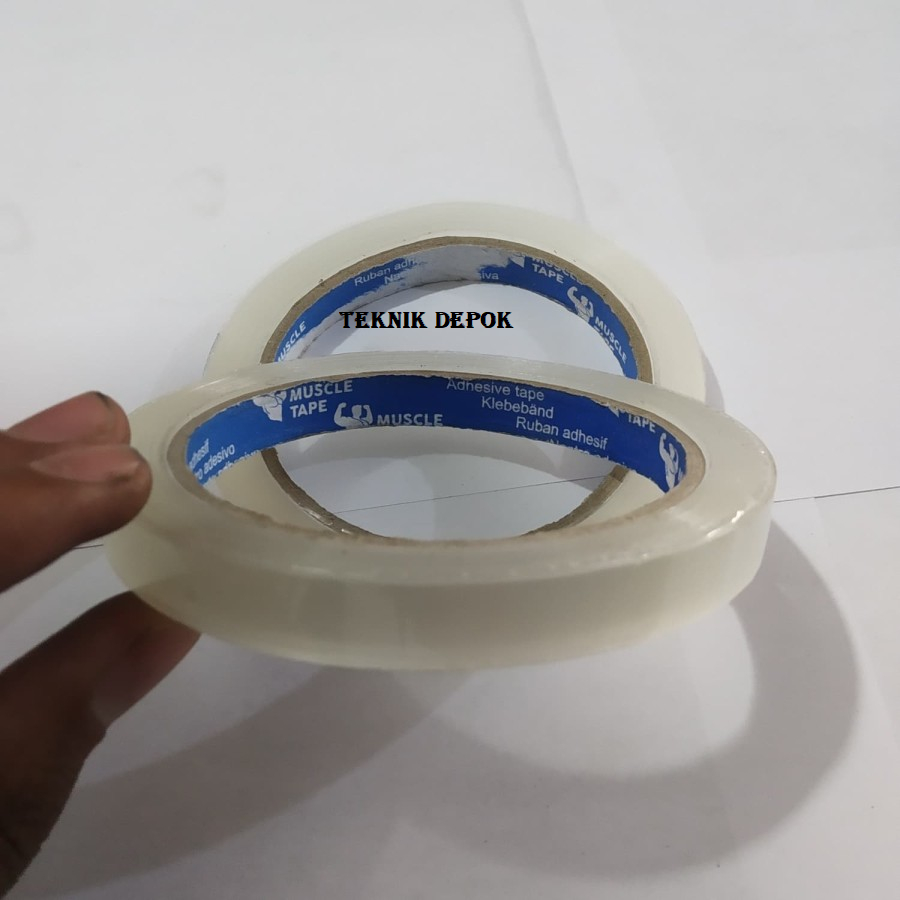 

Solasi Bening 1 inch Lakban Kardus Pita Perekat Isolasi Karton Selotip Tape 25 mm 2.5 cm