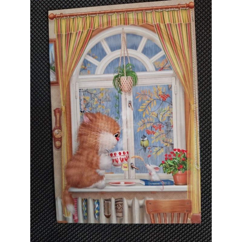 

kartu pos kucing dolotov/dolotov cat postcard