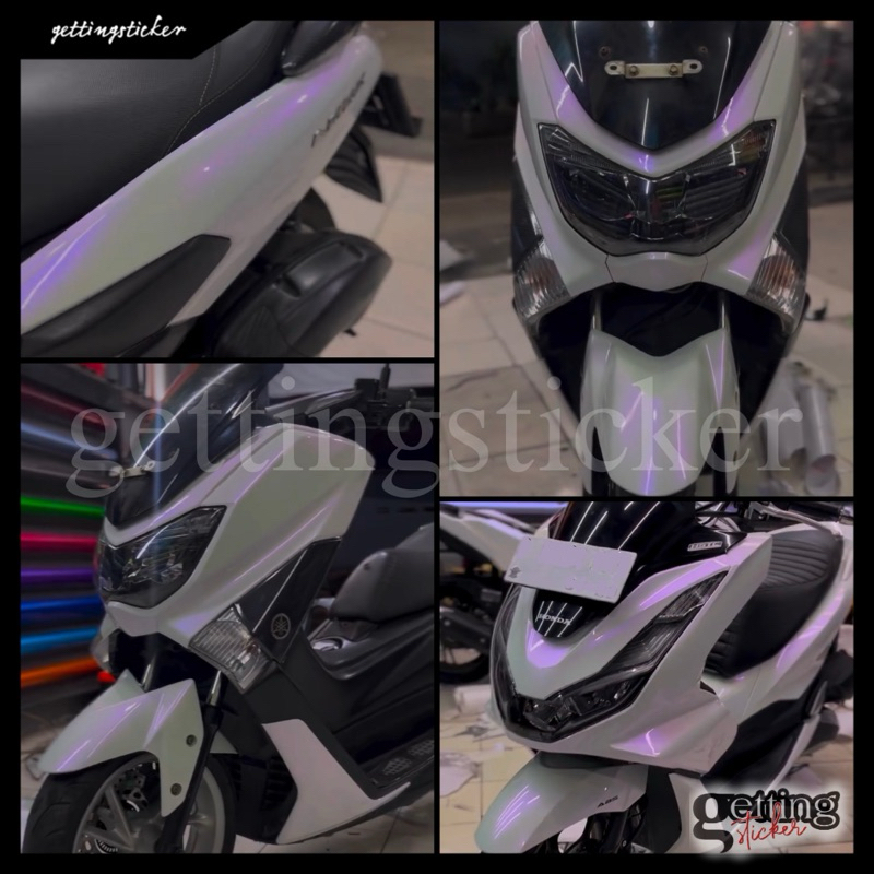 sticker scotlite lembayung stiker putih mutiara