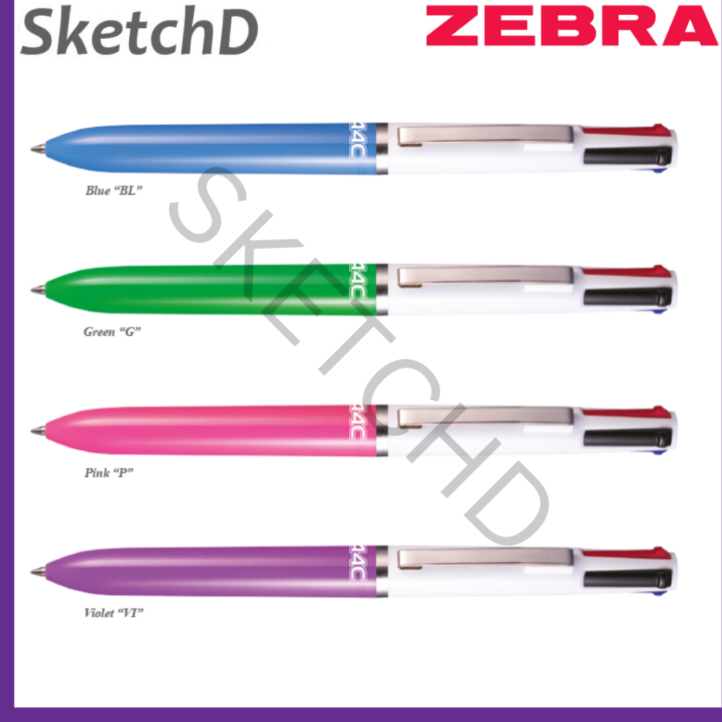 

Pena 4 Warna Unique Zebra