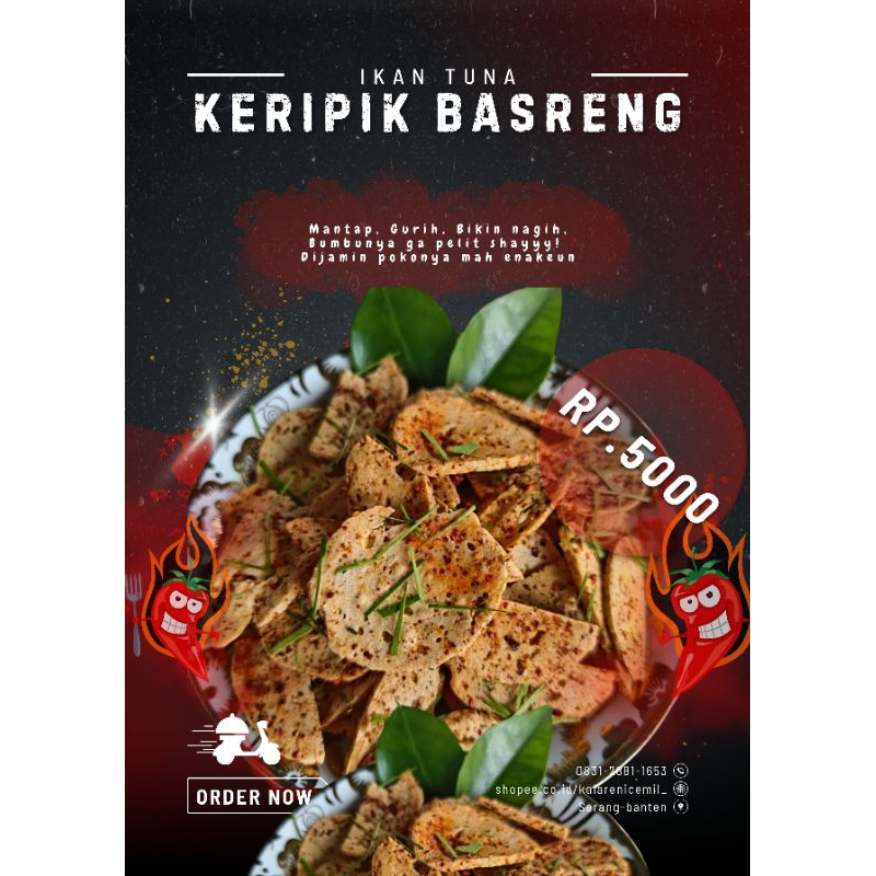 

Keripik Basreng Ikan Tuna Daun Jeruk