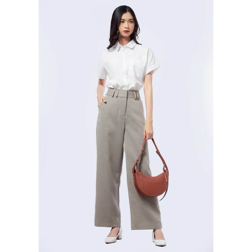 THE EXECUTIVE Straight Leg Herringbone Pants