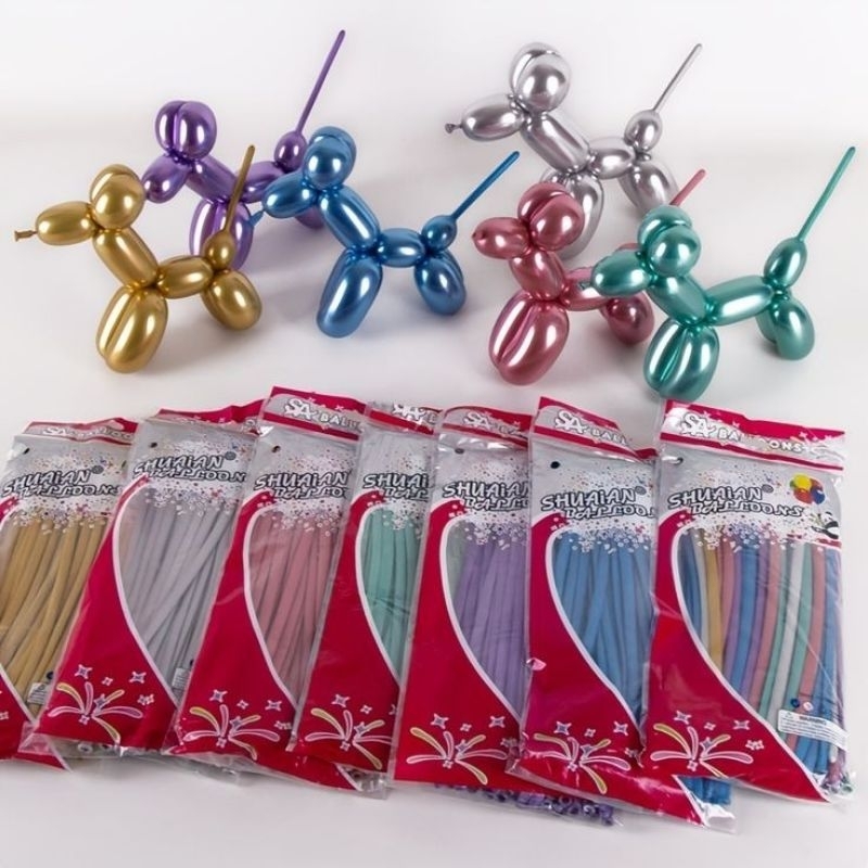 BALON TWIST CHROME | BALON PENTIL CHROME | BALON CACING CHROME