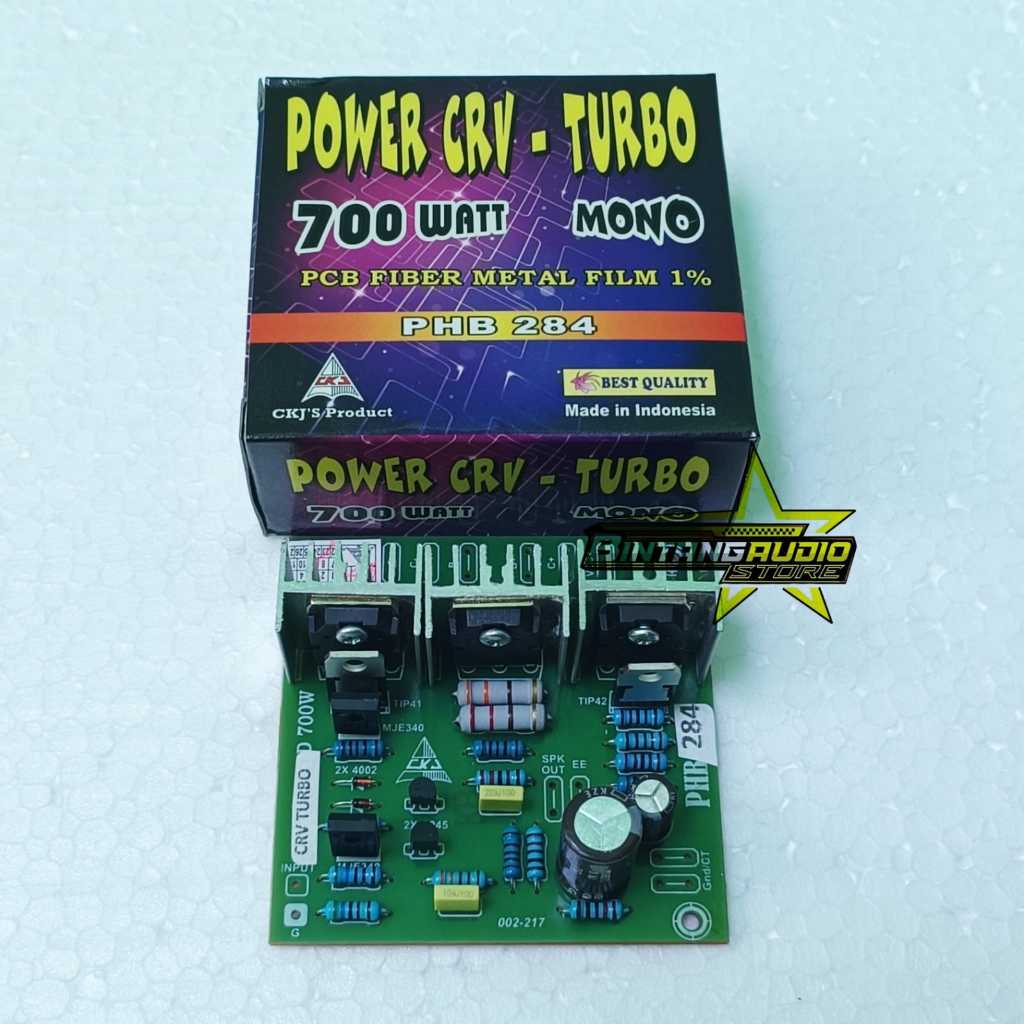 Power CRV - TURBO 700watt mono pcb fiber metal film PHB 284 by CKJ