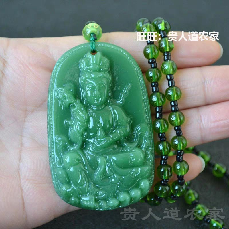 KALUNG KESEHATAN GIOK ASLI, KALUNG KESEHATAN PRIA WANITA BATU GIOK  MODEL KWAN IM