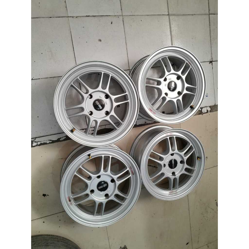 velg mobil bekas enkei rpf ring 15x6,5 lubang 4x114 cocok buat avanza xenia dll