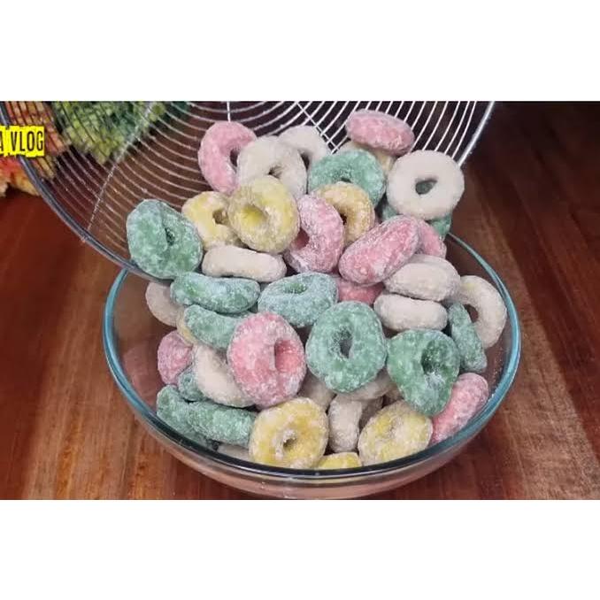 

Donat mini kering warna