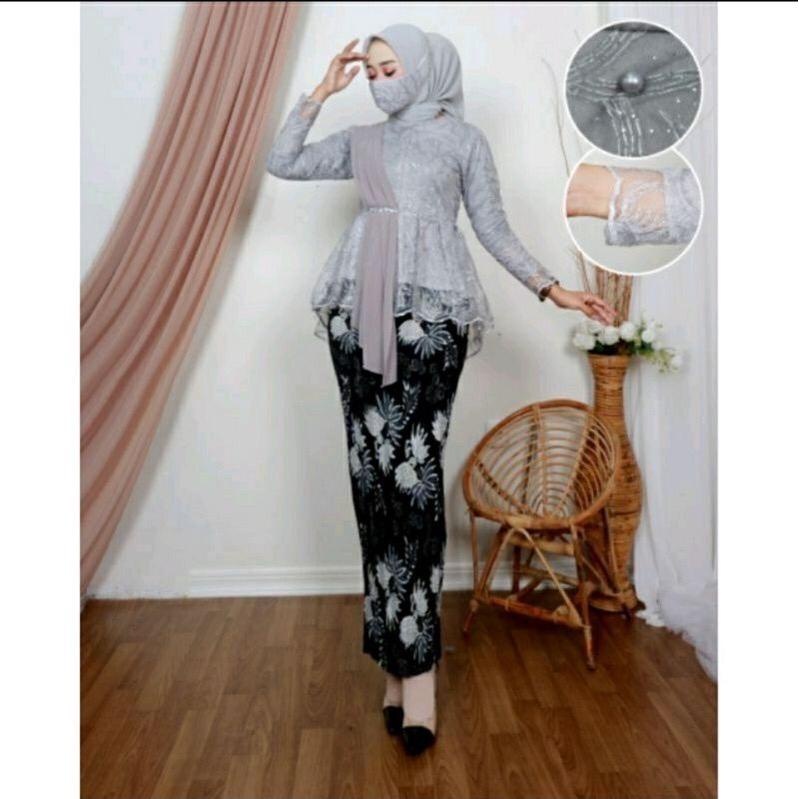 Adinda.kebaya Setelan Kebaya Aurora Selendang Aurel Kebaya Blouse Selendang Aurel Model Kebaya Terla