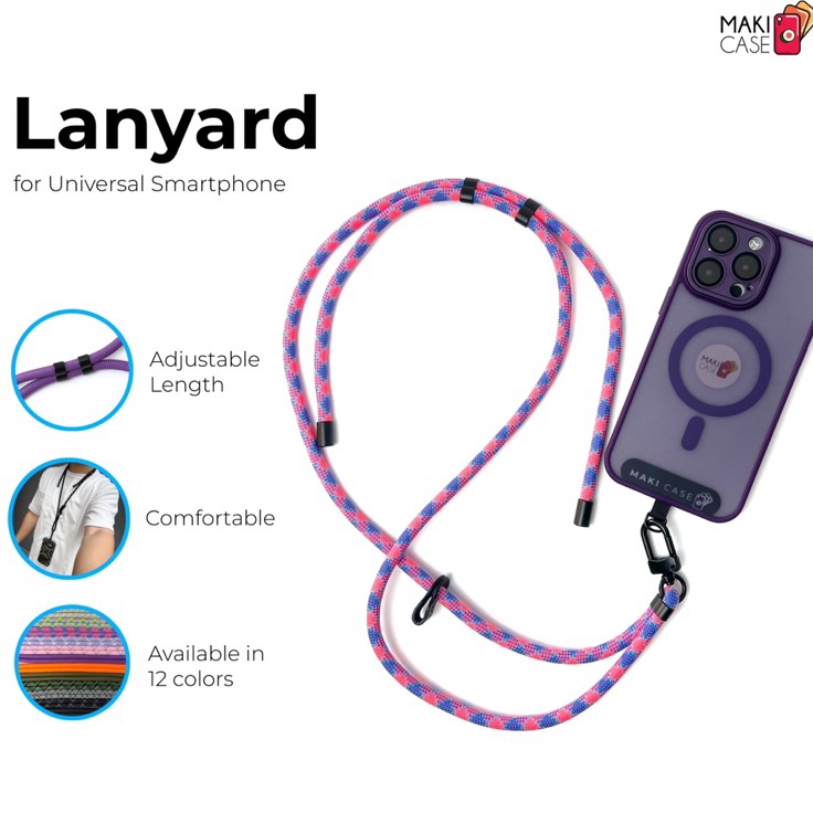 

Dijamin Hemat Makicase Tali Lanyard Japan Premium Anti Pegal