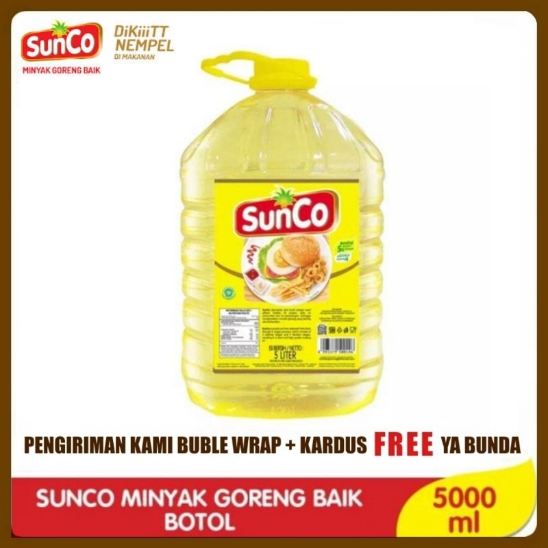 

Minyak Goreng Sunco 5 Liter Botol Cooking Oil Sunco 5L Botol