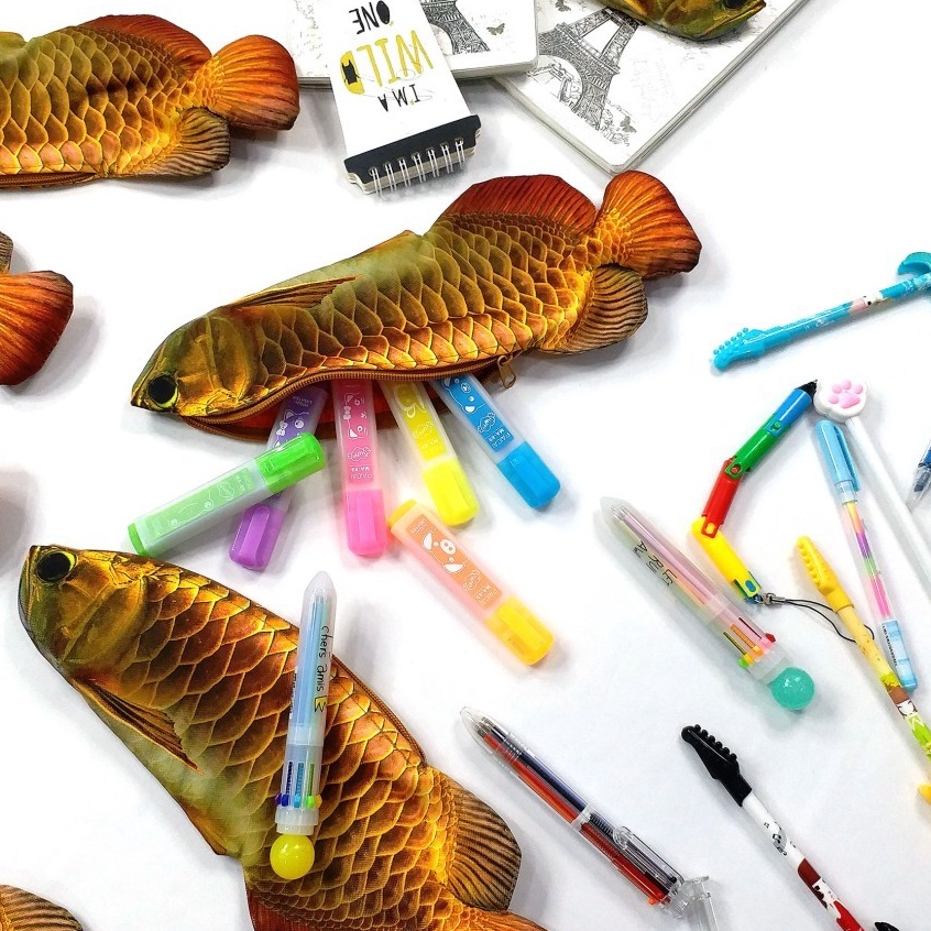 

Ready Terbaru Pouch Ikan Arowana favorit penggemar Ikan Hias