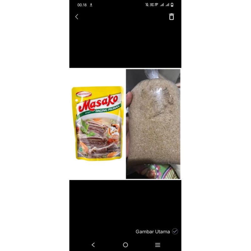 

penyedap rasa masakan (Rasa Sapi)