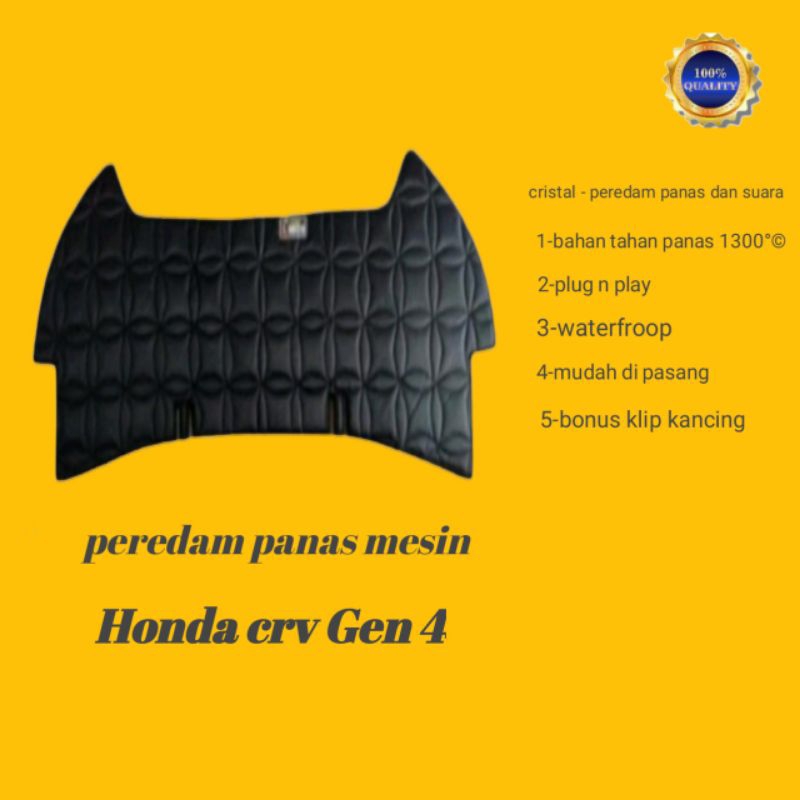 peredam panas mesin mobil kap mesin honda crv gen 4
