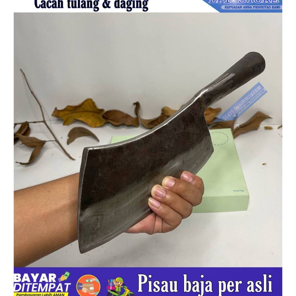 Muraaaahh Pisau Cacah Cincang Daging Tulang Baja Per Pisau Penjual Daging Di pasar  Pisau Cacah Tula