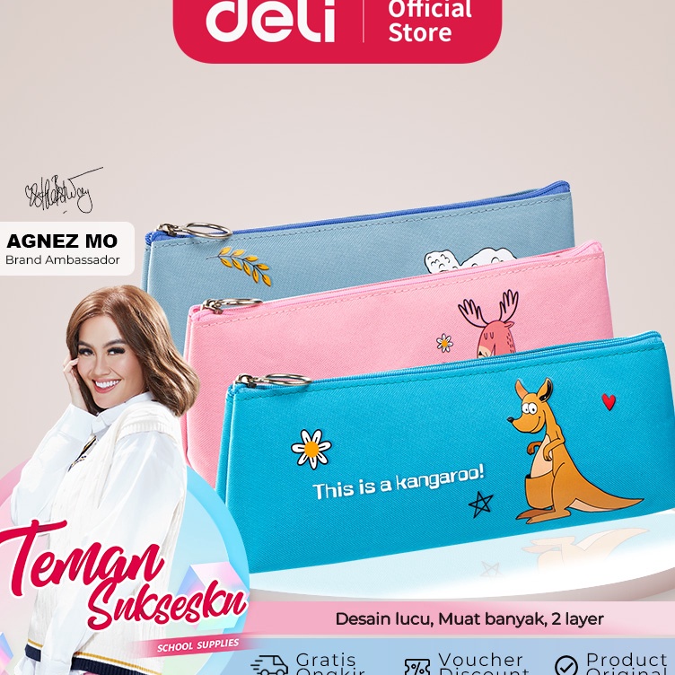 

Super Unik Deli Tempat Pensil Pencil Pouch Lucu Kapasitas Besar EH9XX