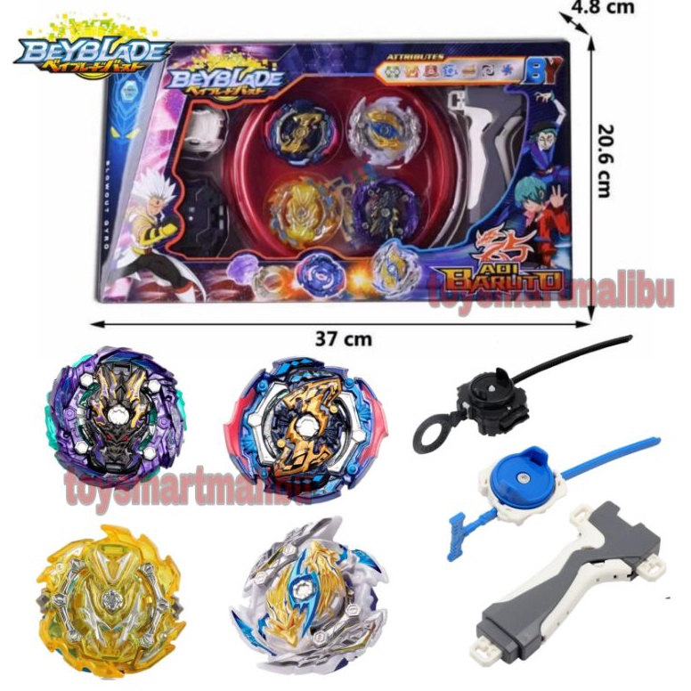 gangsing Beyblade Burst 4in1 Gangsing Arena Beyblade SetMainan anak gangsing beyblade ART K5W4