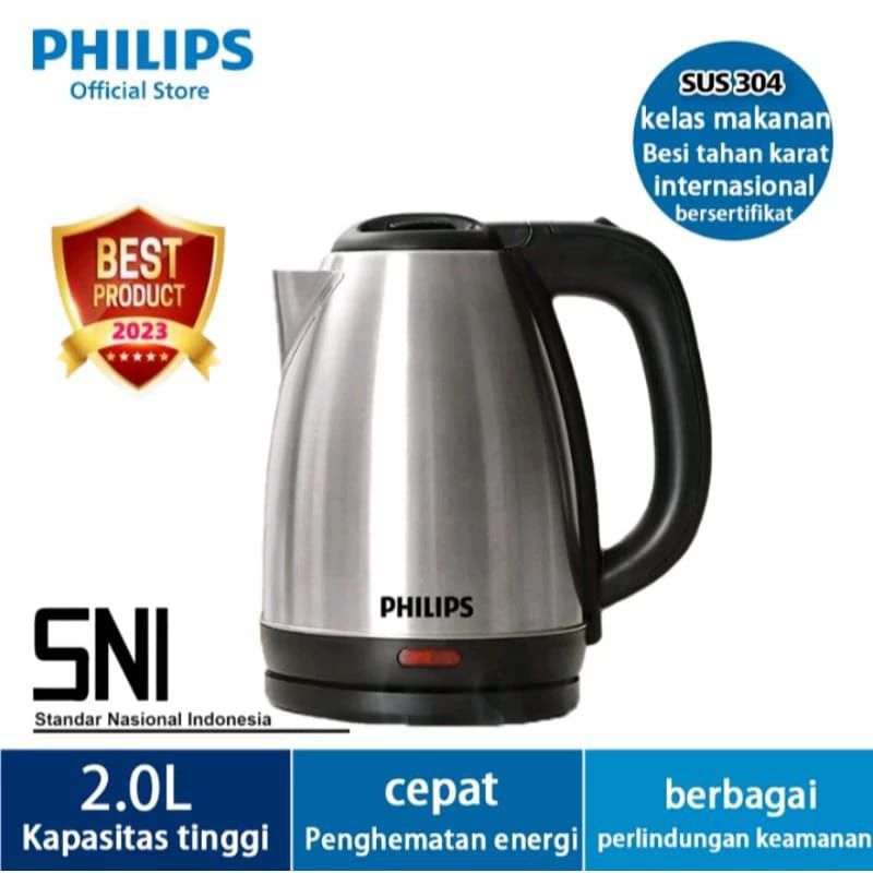 TEKO LISTRIK PHILIP TEKO LISTRIK PEMANAS AIR PHILIP 1500 WATT 1,8L TEKO MODEL