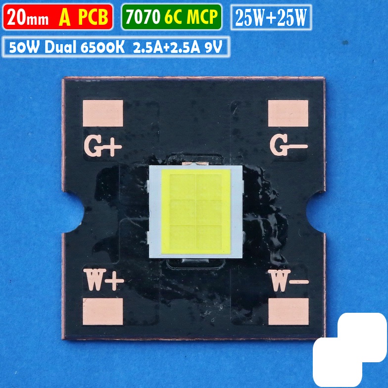 MCP A 77 2mm 5W Dual Putih BiLED LED Laser Projie Dakar RTD AES 9V ART B8C7