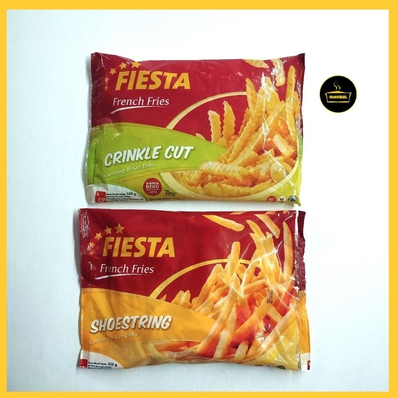 

Fiesta Kentang Goreng Beku Shoestring Crinkle 500gr