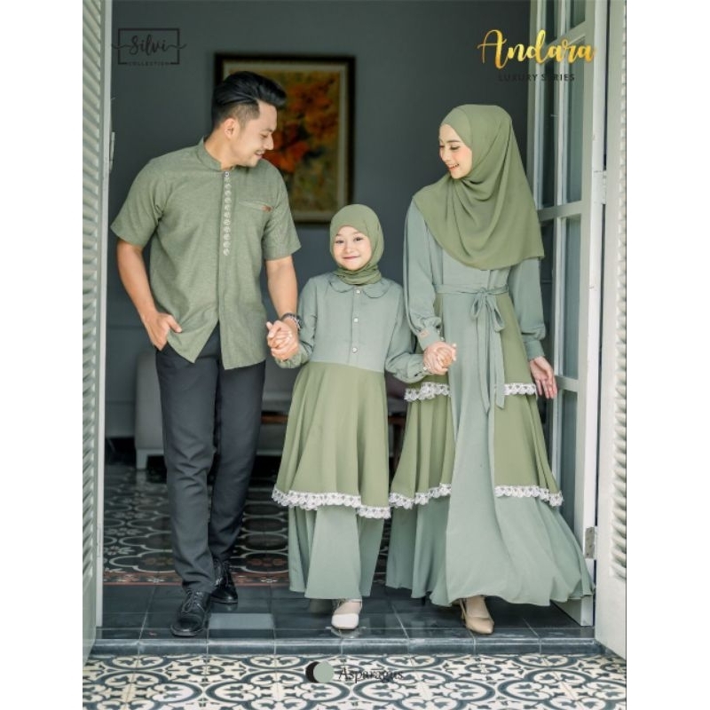 Sarimbit Andara Luxury (MOM & GAMIS KIDS) by Silvi Collection