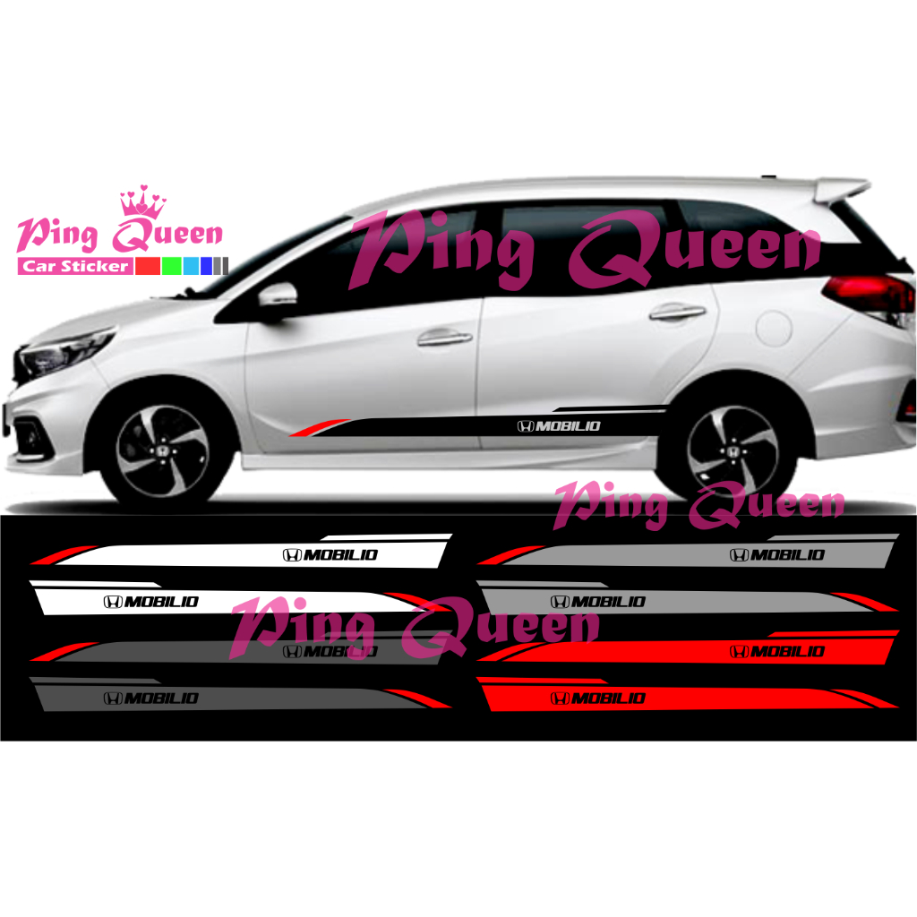 CUTTING STICKER MOBIL MOBILIO STICKER LIST MOBIL HONDA MOBILIO