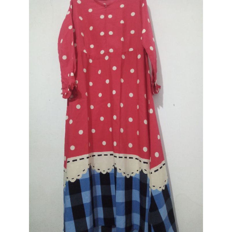 preloved gamis bahan wolfis premium