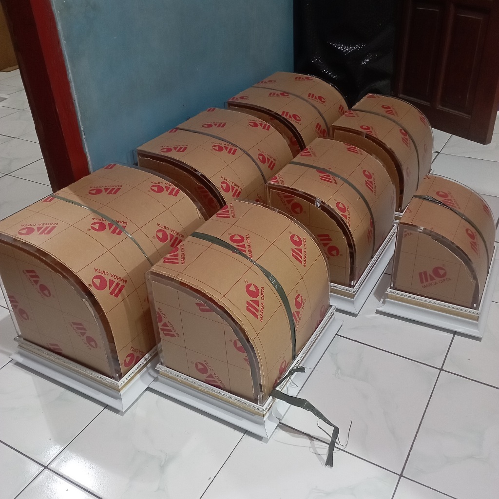 Hantaran Seserahan Akrilik Lengkung Oval Lengkung 1 sisi