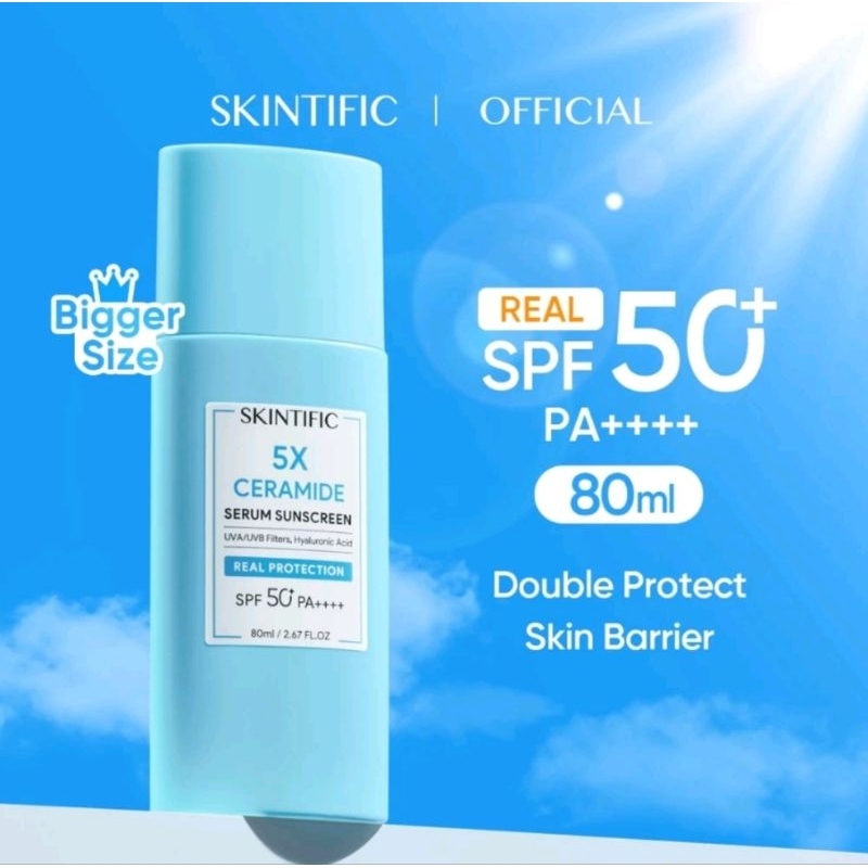 [Tasya Farasya Approved] SKINTIFIC Serum Sunscreen 5X Ceramide SPF 50 PA++++
