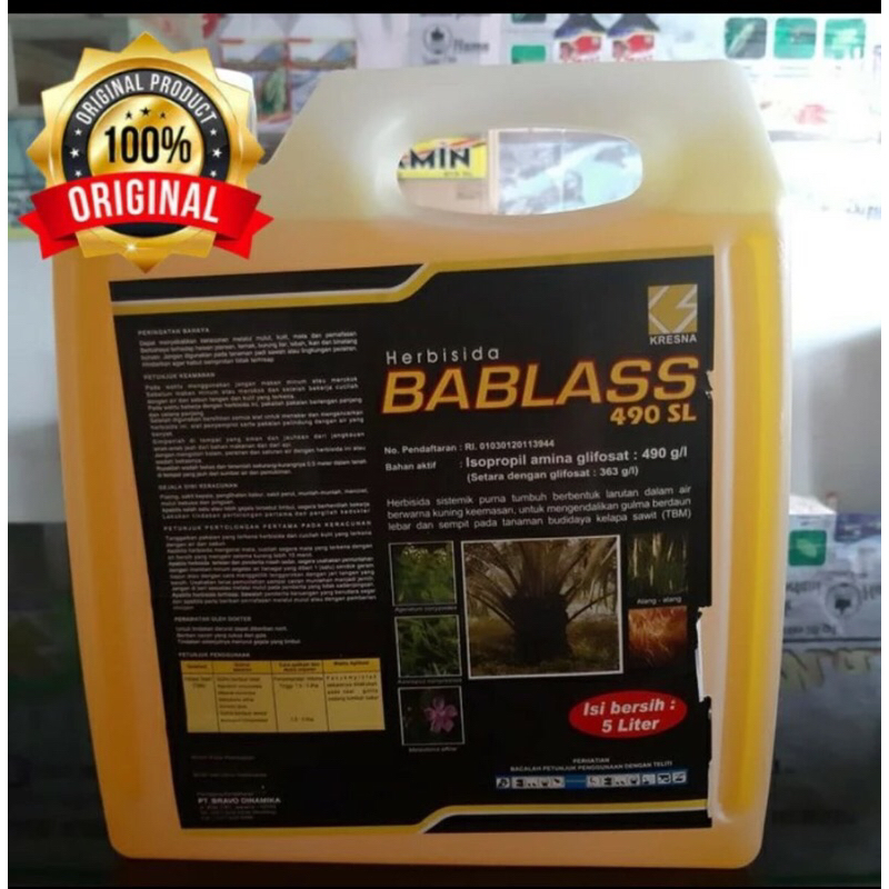 Bablass 490 SL - 5 Liter ( Herbisida ) Pengendali Gulma