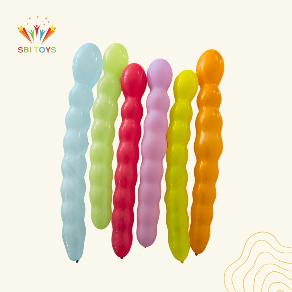 [SBI TOYS] 100 pcs Balon Kacang || Balon Kacang Panjang Murah || Balon Mainan Anak Murah || Balon Pe