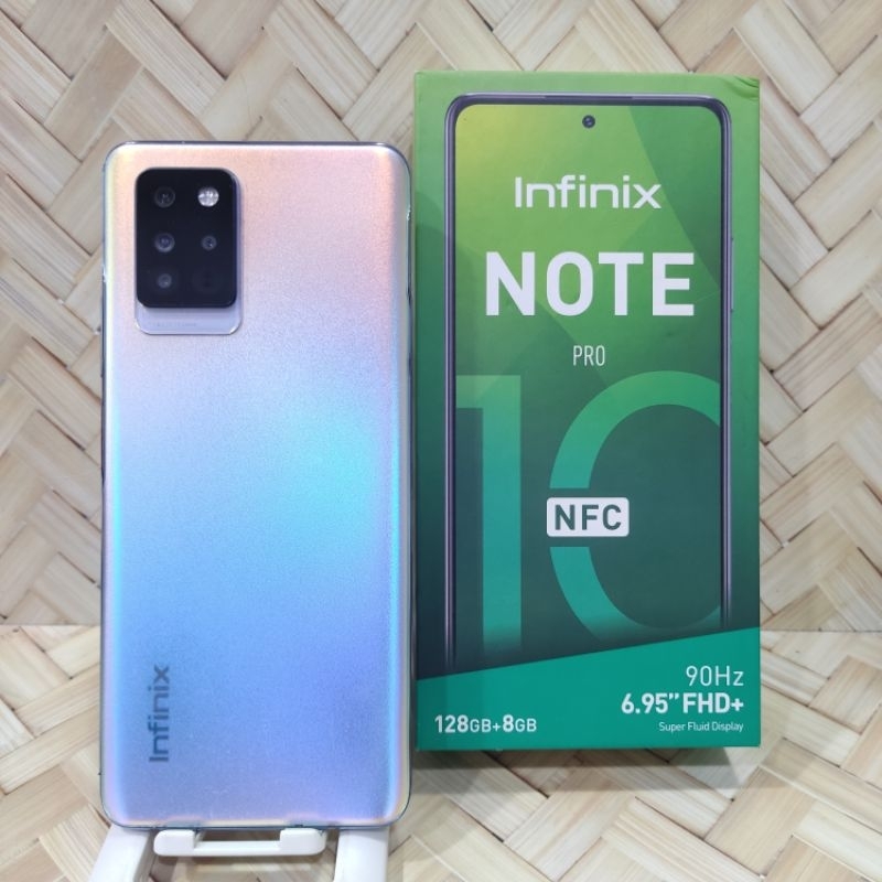 Infinix Note 10 Pro NFC 8/128 GB Handphone second fullset batangan original bergaransi