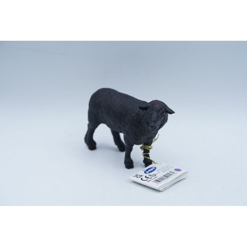 Papo 51167 Farm Animal Black Sheep Figurine Binatang Figure Pajangan Mainan Koleksi Mainan Anak Hewa